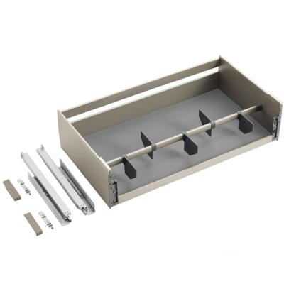 Выдвижной ящик ENCANTO алюминевый для посуды, Ширина 800мм , Цвет Шампань Голд(4)